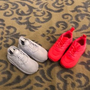 Pre Loved Smoke Free Adidas 2 Pair White Sz 5 Coral Sz 6.